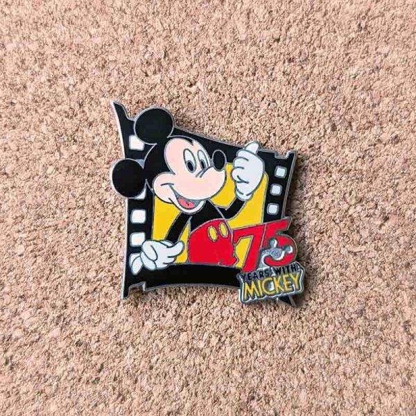75 Years With Mickey Mouse filmstrip - Disney vintage pin badge