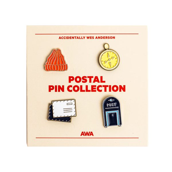 Accidentally Wes Anderson postal pin collection