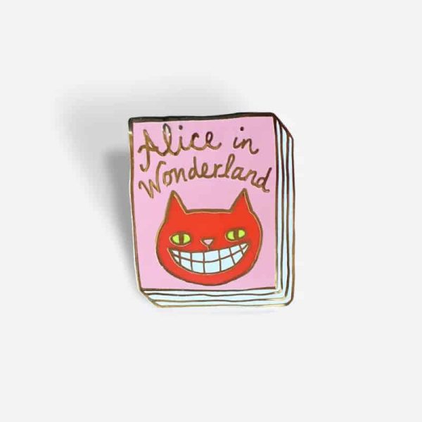 Alice in Wonderland - book cover pin badge