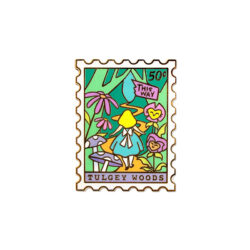 alice-in-wonderland-stamp-pin-badge Alice in wonderland - Tulgey Woods - stamp pin badge
