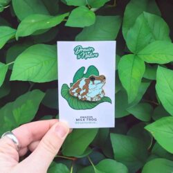 amazon-milk-frog-pin-badge Amazon milk frog pin badge