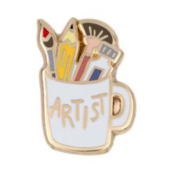 artist-mug-pin-badge Artist mug pin badge