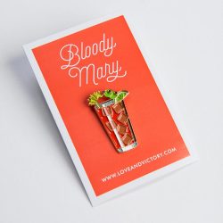 Bloody Mary Cocktail Pin Badge
