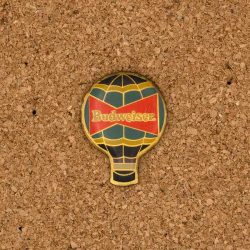 Budweiser beer - hot air balloon advertising vintage pin badge