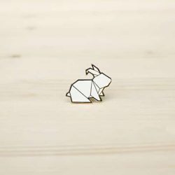 bunny rabbit pin badge brooch