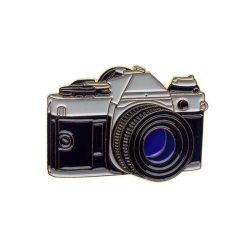 Canon AE-1 SLR camera pin badge