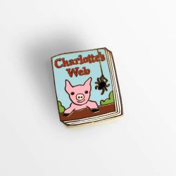 Charlotte's Web - book cover pin badge