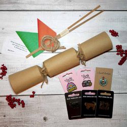 Christmas Cracker inspirational pin badge bundle