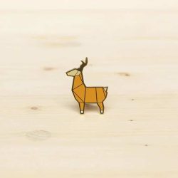 deer pin badge brooch