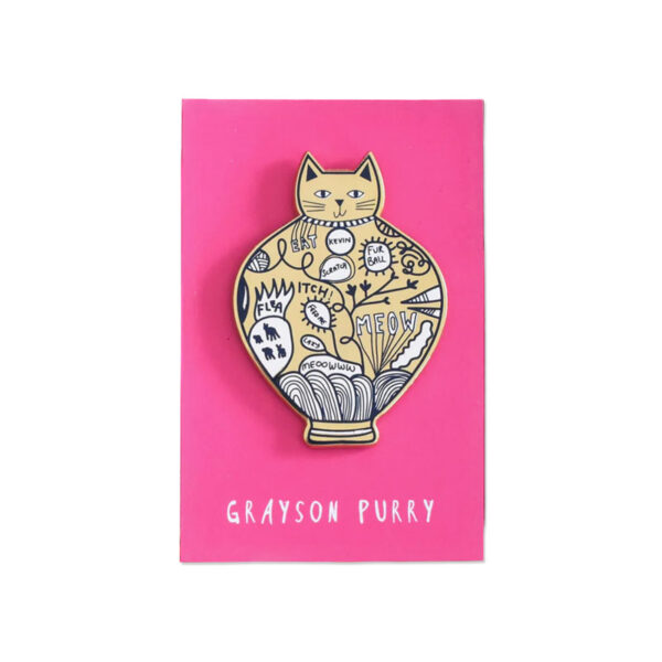 Grayson Purry cat pin badge