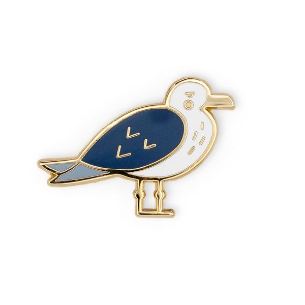 Gully the seagull pin badge