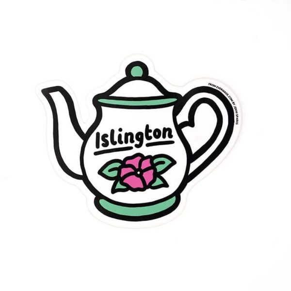 Islington - teapot sticker
