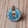 Be The Lighthouse In The Storm - round lighthouse pin badge