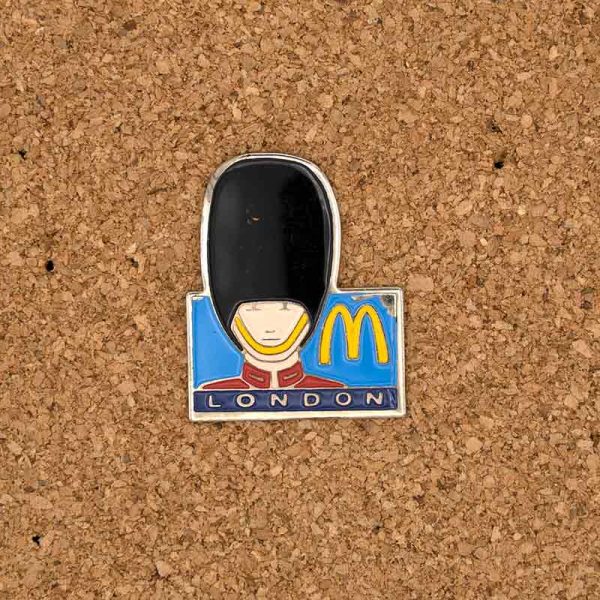 McDonalds London - vintage pin badge