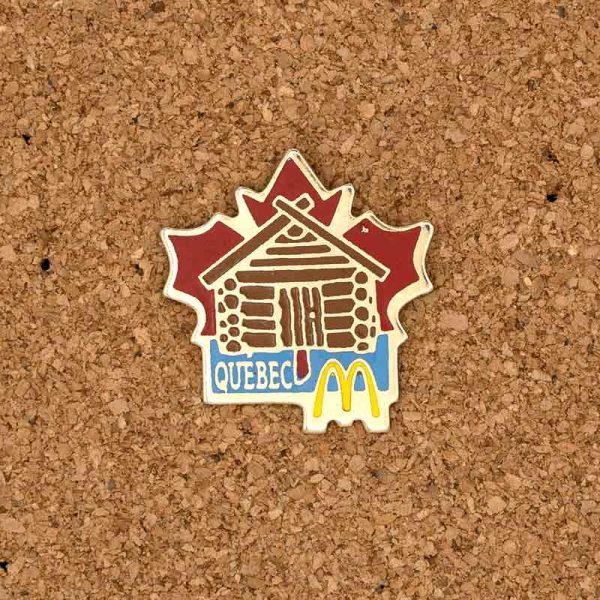 McDonalds Quebec Canada - vintage pin badge