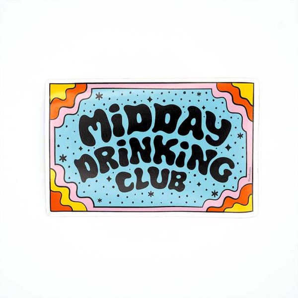 Midday drinking club - vinyl sticker