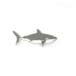 Megalodon shark enamel pin badge