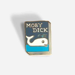 Moby Dick - book cover pin badge