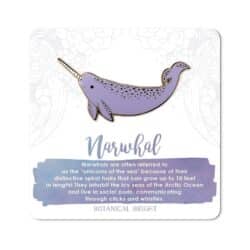 Narwhal enamel pin badge
