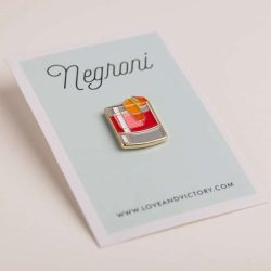 Negroni Cocktail Pin Badge