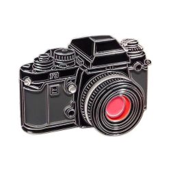 Nikon F3 SLR camera pin badge