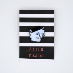Pablo Picatso - cat artist pin badge