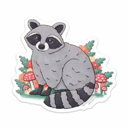 raccoon-vinyl-sticker Raccoon vinyl sticker