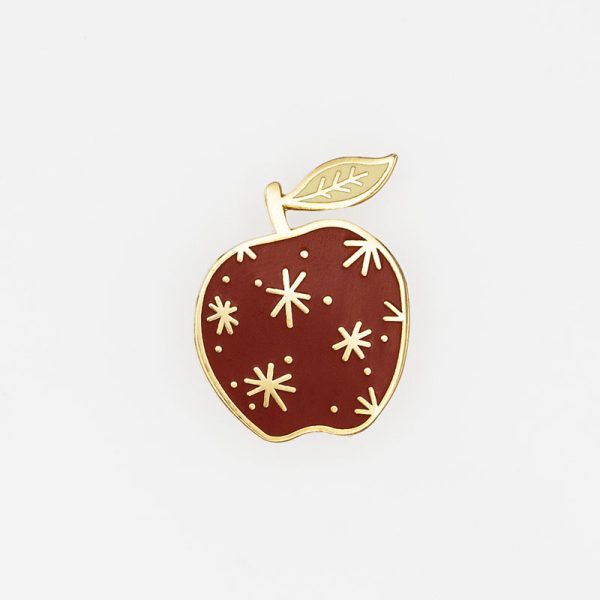 Red Remarkable apple from Fantastic Mr Fox - Roald Dahl pin badge