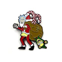Rick and Morty Christmas pin badge