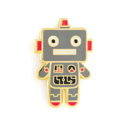 robot-baby-pin-badge Robot pin badge