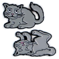 Schrödinger's Cat & Schrödinger's Other Cat pin badges