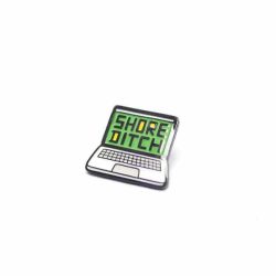 Shoreditch - laptop computer pin badge