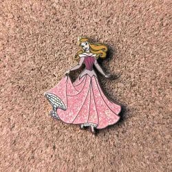 Sleeping Beauty - Aurora in a pink dress - Disneyland Resort Paris vintage pin badge
