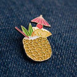 Tiki Cocktail Pin Badge