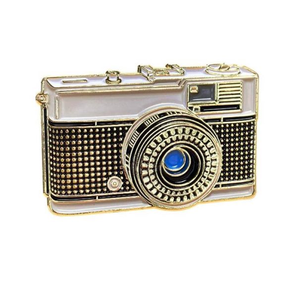 Trip 35 - rangefinder camera pin badge