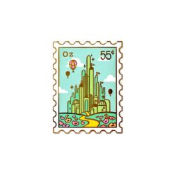 wizard-of-oz-stamp-pin-badge Wizard of Oz stamp pin badge